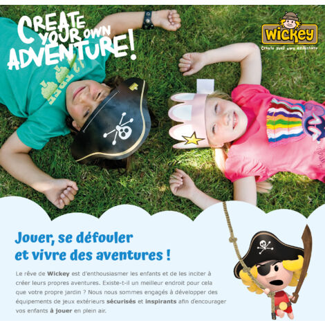 Wickey Télescope pour tour de jeux pour aire de jeux, portique balançoire & cabane enfant