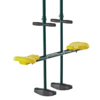 Wickey Balançoire pour plusieurs enfants Robuste métal double siège Social : Parfait pour les petits frères et sœurs, Extrêmement résistant aux intempéries, Poids maximal de l'utilisateur 70 kg -