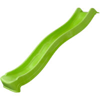 Wickey – Toboggan Flow 220 cm avec raccord d'eau – Plastique HDPE résistant aux intempéries – Zones antidérapantes pour sécurité