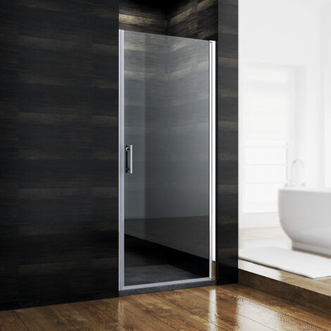 SONNI Duschtür Nischendrehtür Nano Beschichtung Nischentür Schwingtür ESG Glas Dusche Glastür Dusche Pendeltür dusche Duschtrennwand 90 x 185 cm