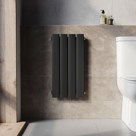 SONNI Design Heizkörper Flachheizkörper Paneelheizkörper Anthrazit Einlagig 600x311mm Horizontal