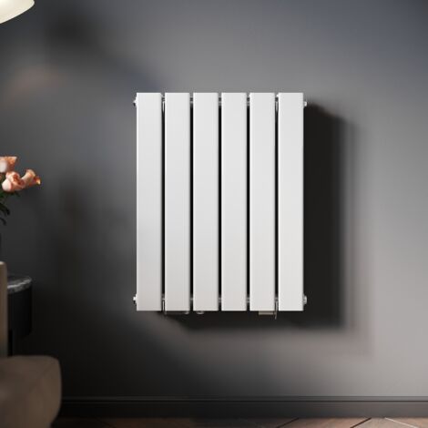 SONNI Design Heizkorper Paneelheizkörper Vertikal Doppellagig Weiß Flachheizkörper 600x465mm, 509W