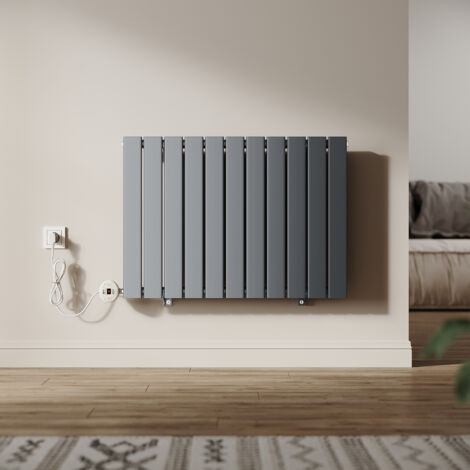 SONNI Design Heizkorper Paneelheizkörper Vertikal Einlagig Anthrazit Flachheizkörper mit Intelligenter Temperaturregelung 600x830mm, 800 Watt