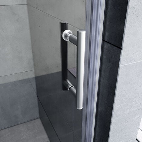 SONNI Duschkabine 70 x 185 cm Duschtür Pendeltür Duschabtrennung, NANO Glas