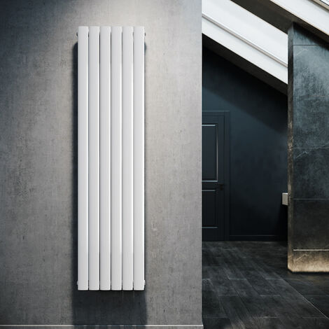 SONNI Design Flach Heizkörper 1800 x 462 mm Weiß Badheizkörper Doppellagig Heizkoerper Vertikal Paneelheizkörper