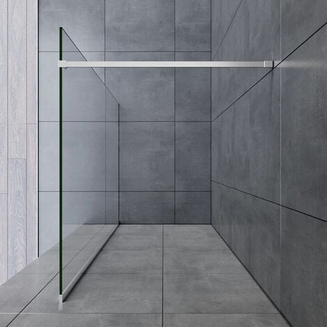 110x200cm Walk In Dusche SONNI,Duschwand Duschabtrennung Duschkabine mit Stabilisator,Nano ESG Glas 8mm