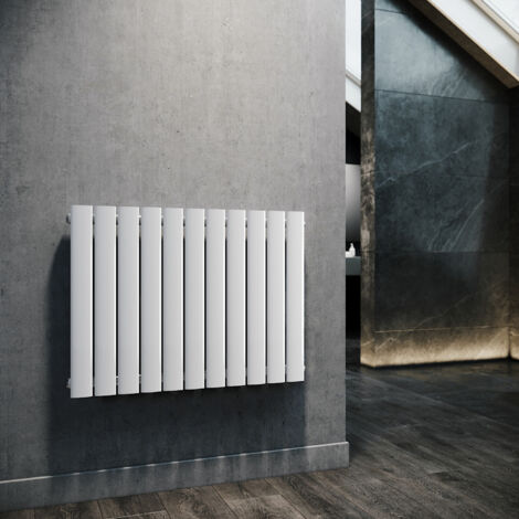 SONNI Flachheizkörper Heizkörper Horizontal Mittelanschluss Einlagig 630x847mm (1/5)