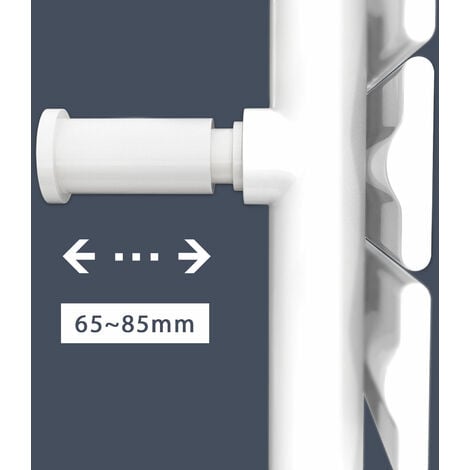 SONNI Design Heizkörper Flach 1314 x 500 mm Badheizkörper Mittelanschluss seitlich Handtuchtrockner Bad,1160Watt weiss