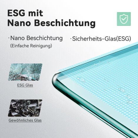 SONNI Duschkabine Eckeinstieg Dusche Scharniertür Duschabtrennung Glas Eckdusche 90x90x195cm 6mm ESG-Sicherheitsglas