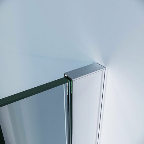 SONNI 8mm WALK IN Dusche Glas Duschwand 120x200cm Teilsatiniert Duschabtrennung Duschkabine mit 100 cm Stabilisierungsstange