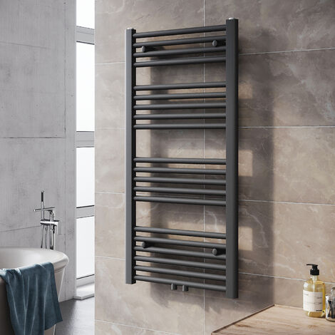 SONNI kleine Heizkörper Handtuchtrockner Bad Badheizkörper Handtuchhalter Anthrazit 1000x500mm 443 Watt