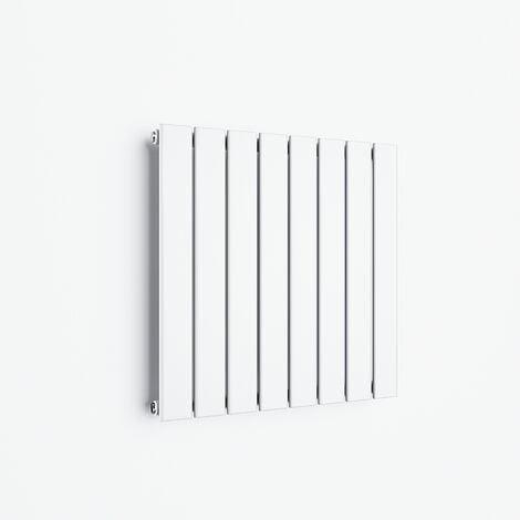 SONNI Design Flachheizkörper Horizontal Heizkörper wohnzimmer Heizung Paneelheizkörper Weiß 630x619mm,Einlagig,421 Watt,6-8m²