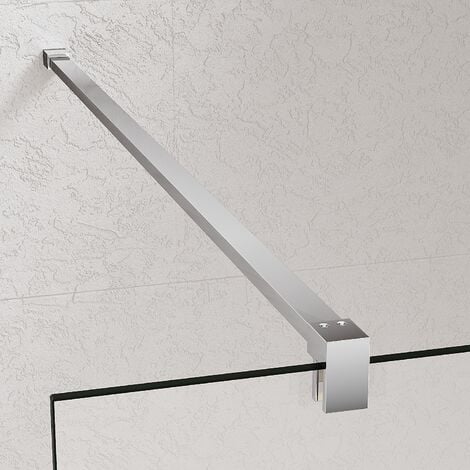 SONNI Duschwände walk in glaswand für dusche,8 mm nano Beschichtung ESG glas Duschabtrennung mit Stabilisator 90x200cm