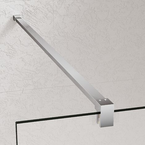 SONNI Duschwände walk in glaswand für dusche,8 mm nano Beschichtung ESG glas Duschabtrennung mit Stabilisator 75x200cm