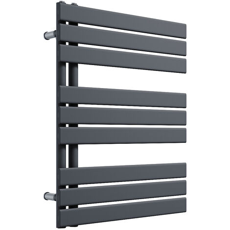 SONNI Handtuchwärmer heizkörper Handtuchtrockner Panel Vertikale Badheizkörper Seitenanschluss Handtuchhalter Anthrazit 76x60cm