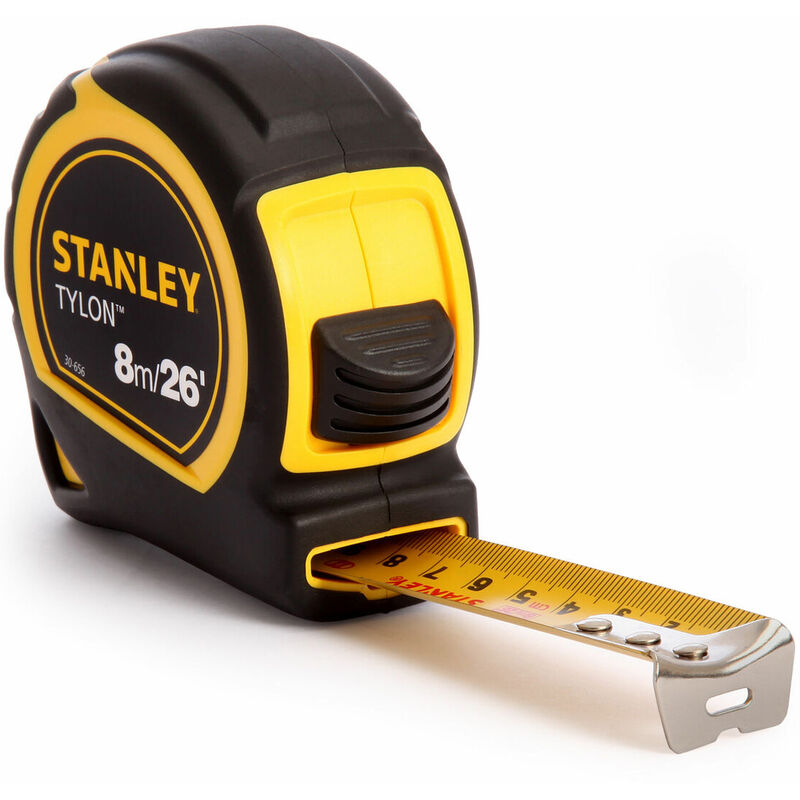 Stanley STA130656N Pocket Tape, Dual Scale, 8M Length x 25mm Width