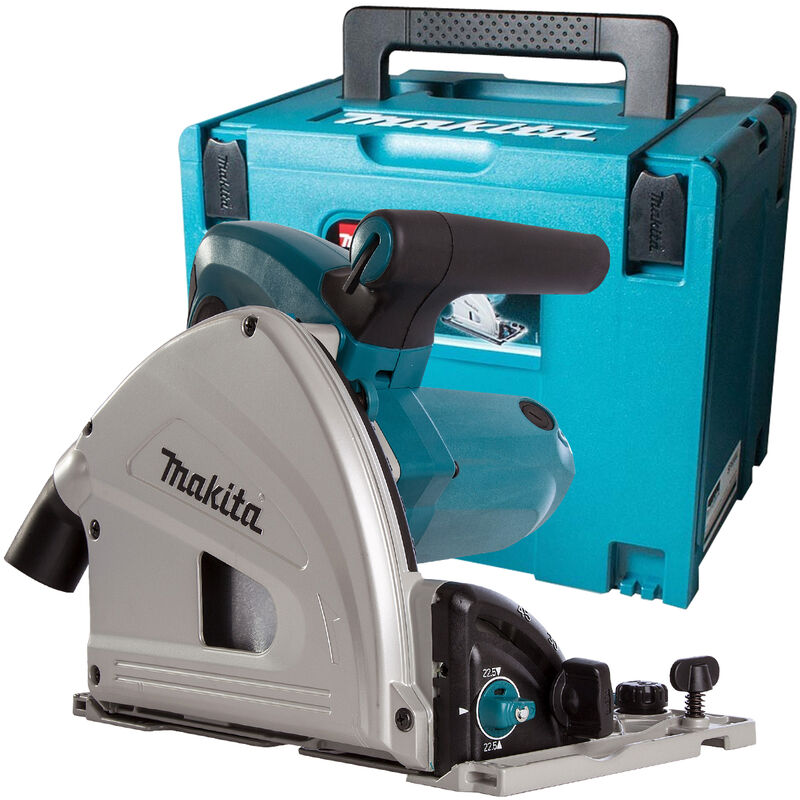 Makita SP6000J1 240V 165mm Plunge Saw with 1.5m Guide Rail  Mac Case