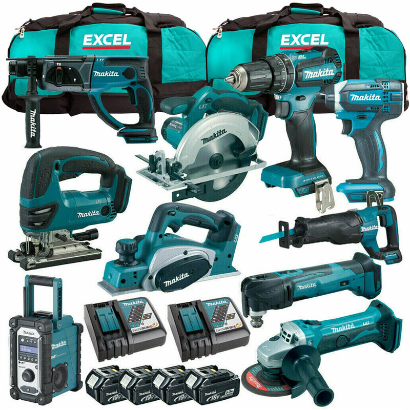 Makita MAK10PC 18V LXT 10 Piece Power 