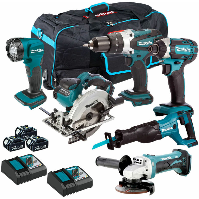 Makita 6 best sale piece tool set