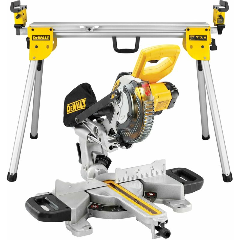 DeWalt DCS365N 18v 184mm XPS Slide Mitre Saw with Leg Stand