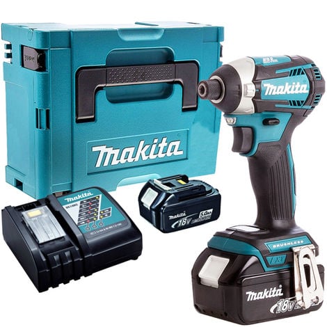 Makita DTD154Z 18V Brushless Impact Driver with 2 5.0Ah & Charger in