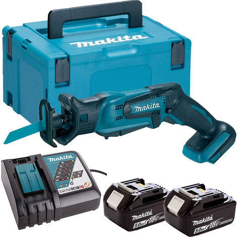 Makita DJR187Z 18V LXT Reciprocating Saw With 2 x 3.0Ah Batteries Charger & Case 