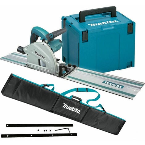 Makita SP6000J1 240V 165mm Plunge Saw with 1x1.5m Guide Rail + Case + Bag