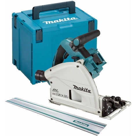 Makita DSP600ZJ Twin 18V LXT Brushless 165mm Plunge Saw + Guide Rail