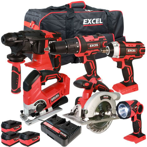 6 piece best sale power tool kit