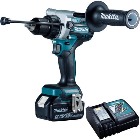 Makita DHP486Z 18V Brushless Combi Drill with 1 x 5.0Ah Battery & Charger:18V