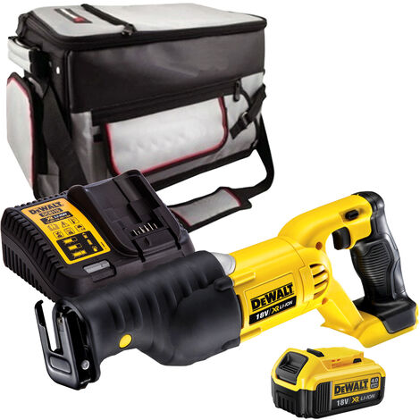 DeWalt DCS380N 18V Cordless Reciprocating Saw with 1 x 4.0Ah Battery Charger & Excel Bag