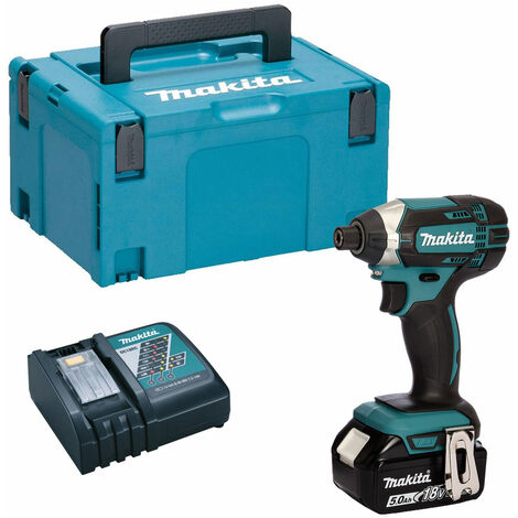 Makita DTD152Z 18V Impact Driver with 1 x 5.0Ah Battery Charger & Type 3 Case