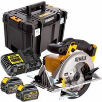 Dewalt DCS391T2 18V 165mm Circular Saw with 2 x 6.0Ah Batteries & Charger in TSTAK