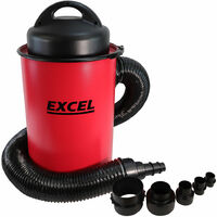 Excel Compound Sliding Double Bevel Mitre Saw 255mm + 50L Dust Extractor Vacuum