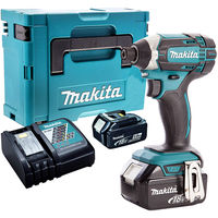 Makita DTD152Z 18V Impact Driver with 2 x 5.0Ah Batteries & Charger in Case:18V