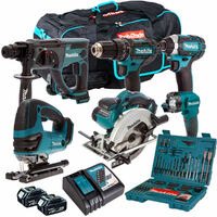 Makita 18v 6 2025 piece combo kit