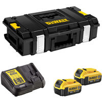 DeWalt DS150 Toughsystem Storage ToolBox Case with 2 x 4.0Ah Batteries & Charger