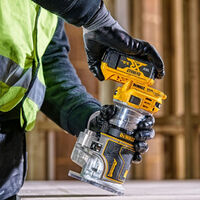 Dewalt DCW604NT 18V Cordless Brushless Router Trimmer with 1 x 5.0Ah Battery & Charger:18V