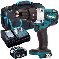 Makita DHP481Z 18V Brushless Combi Drill with 1 x 5.0Ah Battery Charger & Bag
