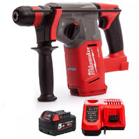 Milwaukee M18CHX-0 M18 Fuel 18V SDS Plus Hammer Drill with 1 x 5.0Ah Battery & Fast Charger:18V