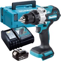 Makita DHP486Z 18V Brushless Combi Drill with 1 x 5.0Ah Battery + Charger & Case:18V