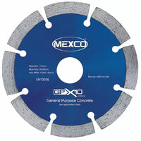 Mexco 115mm Concrete Professional Grade Diamond Blade Cutting Disc