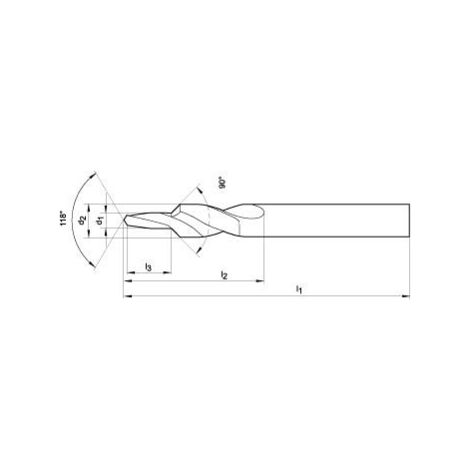 Foret inox HSS Extra Ø4.2mm (M5)