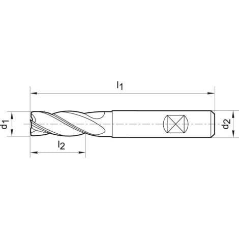 Fraise en V Chanfrein 90° - Ø6mm carbure