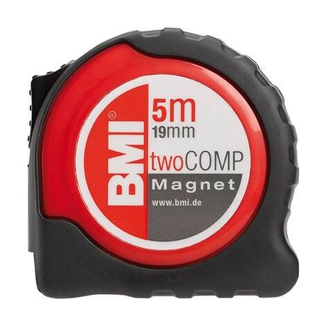 Mètre-ruban de poche twoCOMP M 10mx25mm BMI 1 PCS