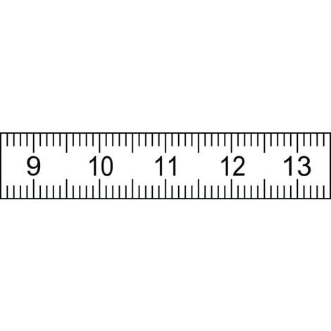 Bmi - Mètre a ruban de poche, Argent/blanc, 2 m x 13 mm - Mètres