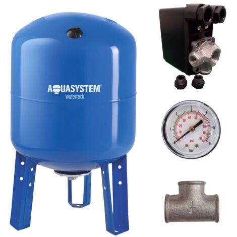 Réservoir vessie AQUASYSTEM vertical 60L – Gestion pression optimisée – Raccord 1' – Installation rapide et facile – LBP