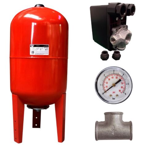 Kit réservoir vessie ZILMET vertical 60L - 1"