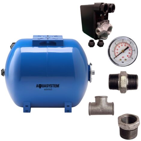 Kit réservoir vessie AQUASYSTEM horizontal 100L - 1''1/4 (1/5)