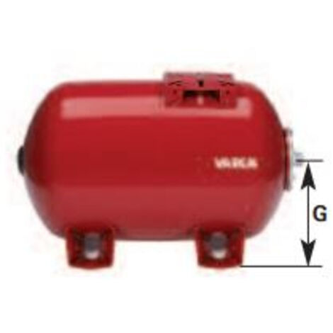 Réservoir à Vessie Aquasystem 80L Horizontal - Pression Max 10 Bars - Pour Système De Pompage Eau Domestique Ou Arrosage